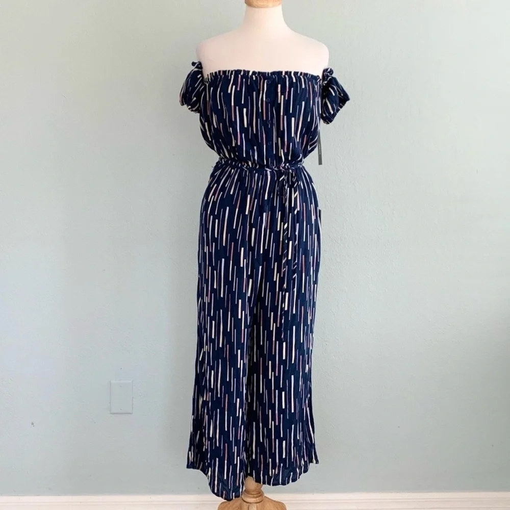 Lulus True Radiance Off-the-Shoulder Jumpsuit NWT